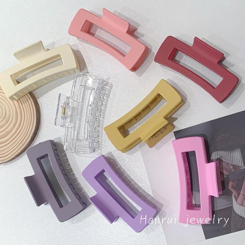 Wholesale Back Head Square Frosted Large Women's Elegant Bath Hair Clip